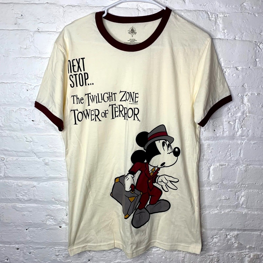 Disney Twilight Zone Tower Of Terror Mickey Mouse Ringer Shirtโ Size Small